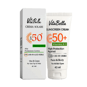 کرم ضد آفتاب ویتابلا spf 50 بی رنگ | Vitabella