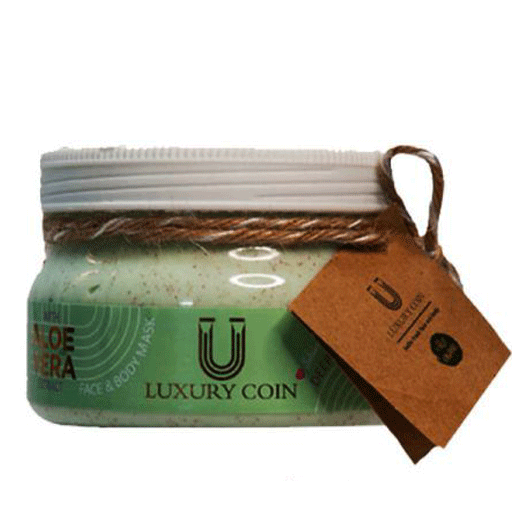 ماسک اسکراب صورت و بدن آلوئه ورا لاکچری کوین | Luxury Coin